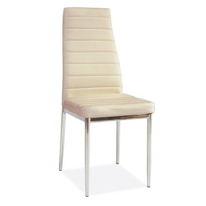 Scaun de bucaterie Talon, crem/argintiu