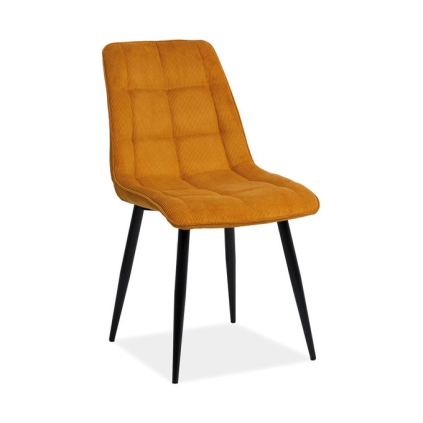 Scaun de bucaterie Chic III, galben/negru