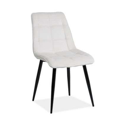 Scaun de bucaterie Chic III, alb/negru
