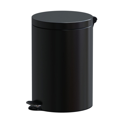 Coș de gunoi cu călcare, 20 l, negru