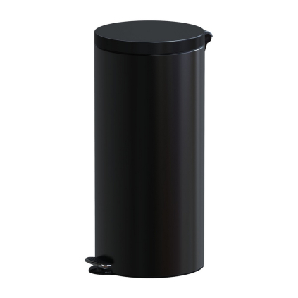 Coș de gunoi cu călcare, 30 l, negru
