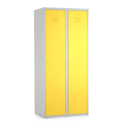 Dulap metalic, 80 x 50 x 180 cm, inchidere cilindrica, galben - ral 1023