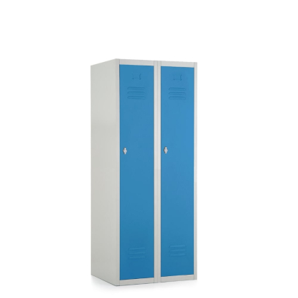Dulap metalic, 60 x 50 x 150 cm, blocare, albastru - ral 5012