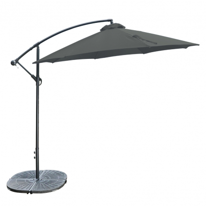 Umbrelă de soare de gradina Regano, gri