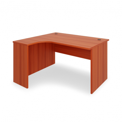 Masa coltar SimpleOffice 140 x 120 cm, stanga, cires