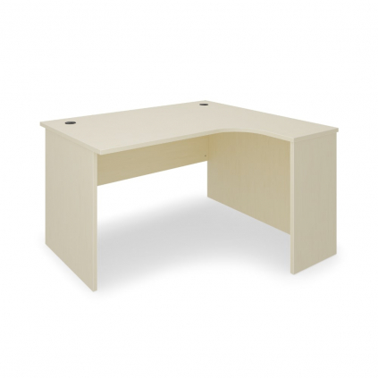 Birou de coltar SimpleOffice 140 x 120 cm, dreapta, mesteacan