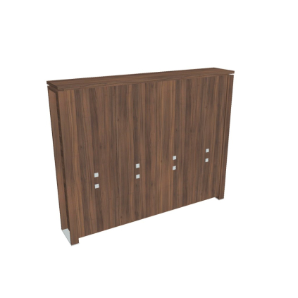 Dulap înalt Verno+ 260 x 46 x 210 cm, nuc