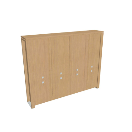 Dulap înalt Verno+ 260 x 46 x 210 cm, stejar deschis