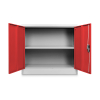 Dulap metalic universal jos 90 x 40 x 80 cm, încuietoare cilindrică, roșu - ral 3000