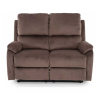 Canapea reglabilă Bud Velvet, două locuri, maro