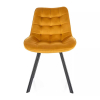 Scaun de bucătărie Albons Velvet, galben