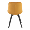 Scaun de bucătărie Albons Velvet, galben
