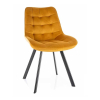 Scaun de bucătărie Albons Velvet, galben
