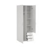 Dulap pentru haine Sid 77,6 x 49,5 x 200,4 cm, alb