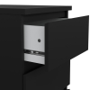 Comodă Simplicity 40 x 50 x 70 cm, negru mat