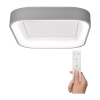 Plafonieră LED cu telecomandă Treviso - 45 x 45 cm, gri