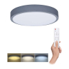 Plafonieră LED cu telecomandă Grey reglabil – diametru 38 cm, gri