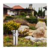Stâlp de grădină 230V 2 prize – PG10, argint