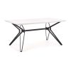 Masă de bucătărie Pascal, alb / negru
