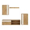 Set mobilier living Spano, stejar artisan / crem