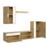 Set mobilier living Spano, stejar artisan / crem