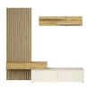 Set mobilier living Sidiro, stejar artisan / crem