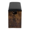 Suport pentru pantofi Arango, lemn natural / negru