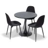 Set masă și scaune Sindia 3+1, negru