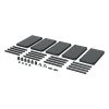 Raft din plastic 74 x 36 x 172,5 cm, negru