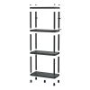 Raft din plastic 58 x 28 x 131,5 cm, negru