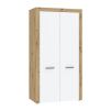 Dulap pentru haine Mina, stejar artisan / alb