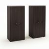 Dulap înalt cu lambriuri TopOffice 13, wenge