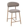 Scaun de bar Sally, maro / stejar
