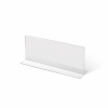 Suport din plexiglas tip T în lățime, format DL (pentru 22 x 9,9 cm), transparent