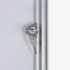 Vitrina informații interioare Economy 4 x A4 - spate din tablă, ignifugă, aluminiu