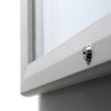 Vitrina de exterioare cu incuietoare pentru informatii 6 x A4 - spate din tabla, ignifuga, tip T, aluminiu
