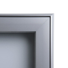 Vitrina de exterioare cu incuietoare pentru informatii 27 x A4 - spate din tabla, tip L, aluminiu
