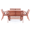 Set masa de gradina Draven - 6 locuri, maro