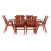 Set masa de gradina Galio - 6 locuri, maro