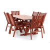 Set masa de gradina Galio - 6 locuri, maro