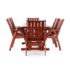 Set masa de gradina Galio - 6 locuri, maro
