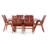 Set masa de gradina Galio - 6 locuri, maro