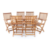 Set masa de gradina Elian - 6 locuri, maro