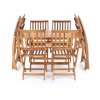 Set masa de gradina Elian - 6 locuri, maro