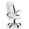 Fotoliu de birou Saturn, alb/negru