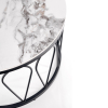 Masa de cafea Formosa, marmura/negru