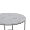 Masa de cafea Paola, marmura/argint