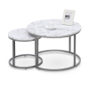 Masa de cafea Paola, marmura/argint
