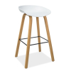 Scaun de bar Sting, alb/stejar