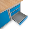 Masa atelier cu sertare, 120 x 60 x 86,5 cm, albastru - ral 5012